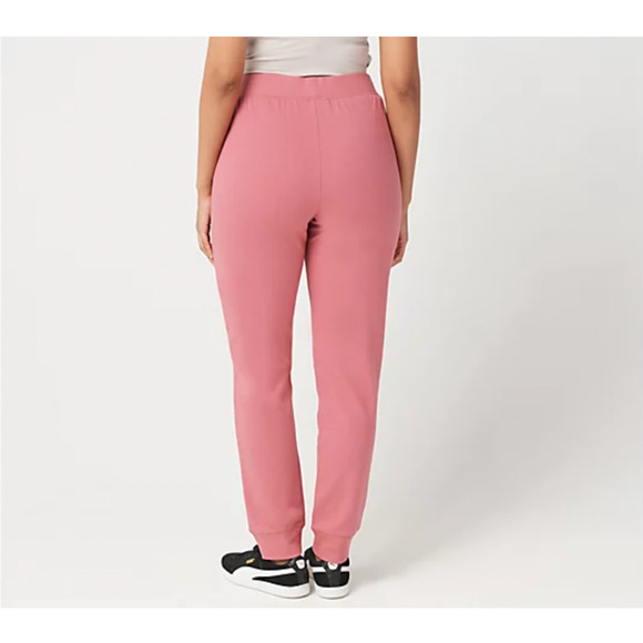 Denim & Co Womens Active Knit Joggers XS Red Pull On NWOT - Picture 4 of 4